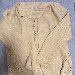 Beige knit cardigan